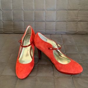Alfani Red Suede Heels